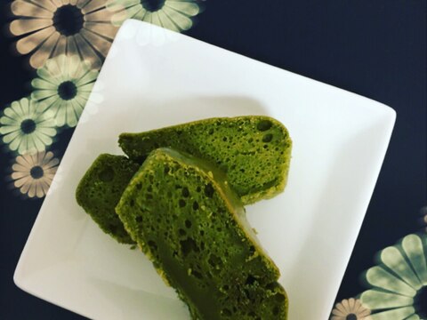 豆腐で抹茶パウンドケーキ